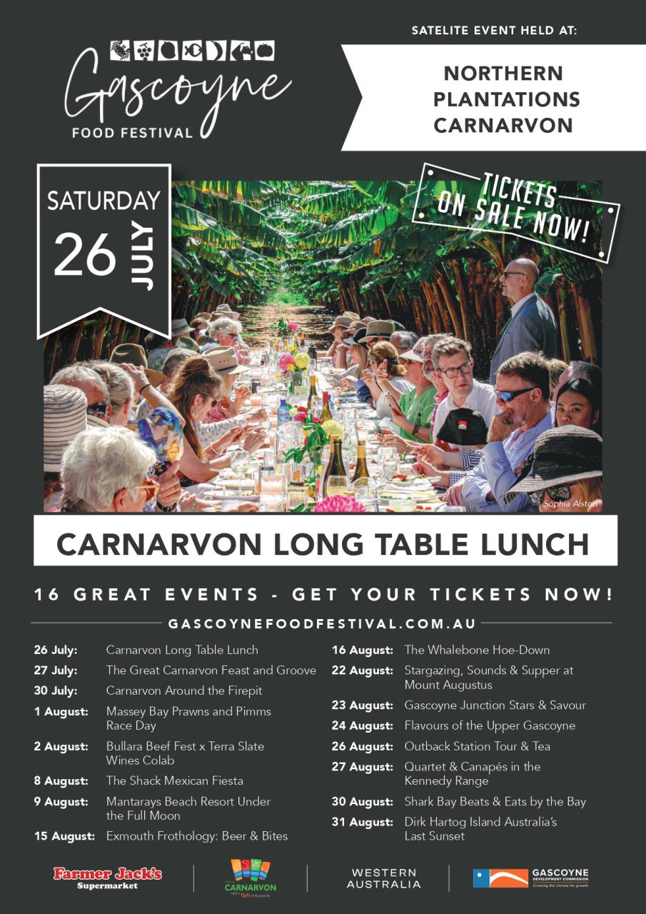 Long Table Lunch Carnarvon