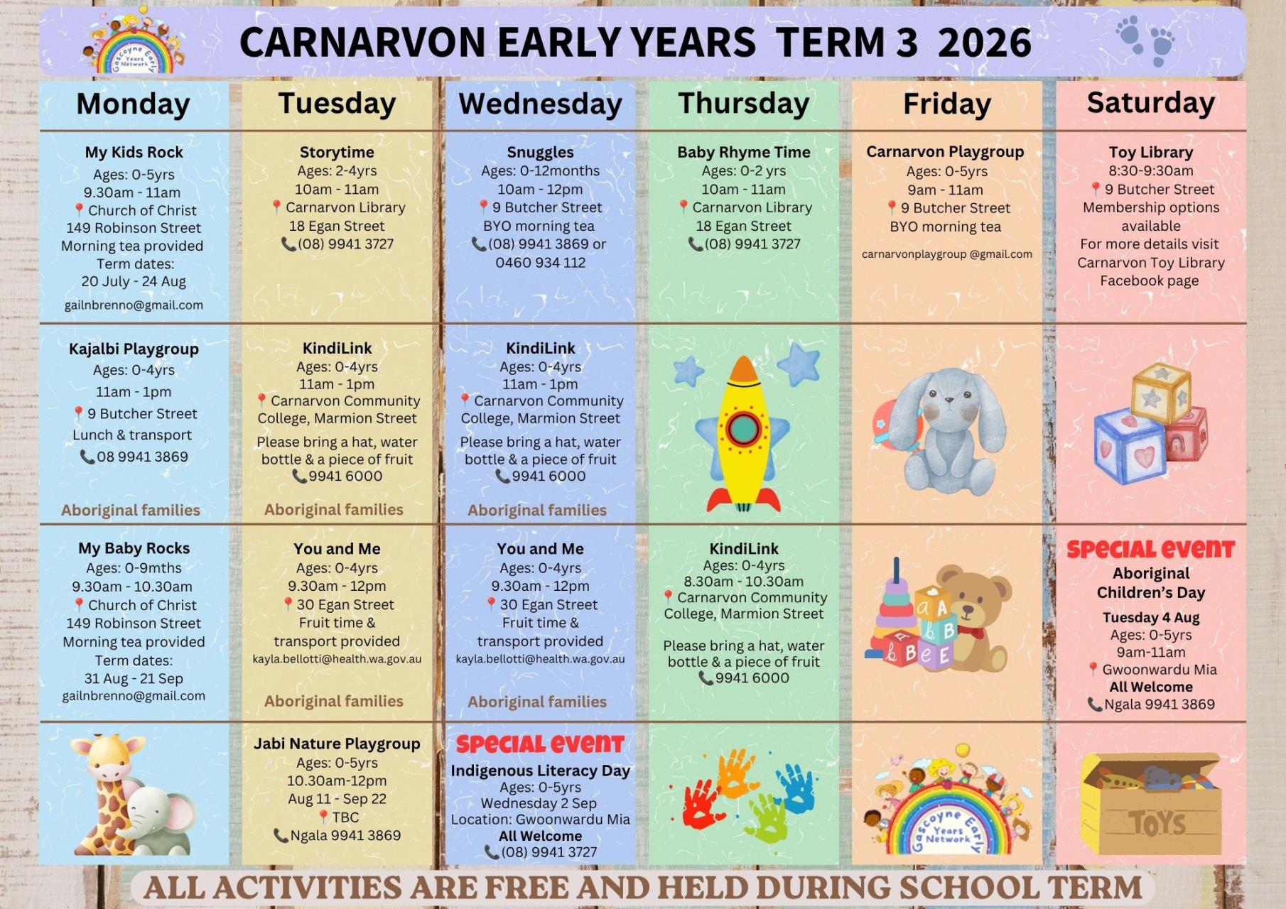 Carnarvon Early Years Term 3