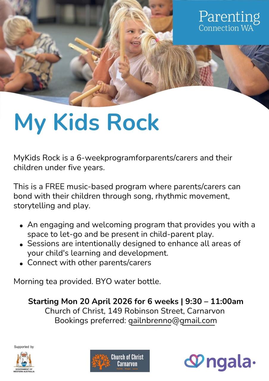 My Kids Rock flyer