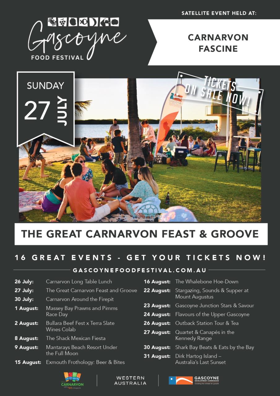 Feast & Groove Carnarvon 