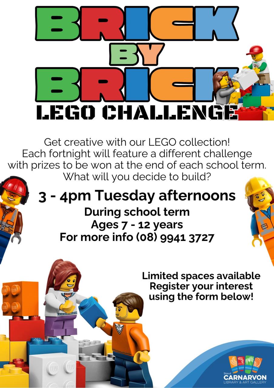 Brick by Brick Lego Challenge poster