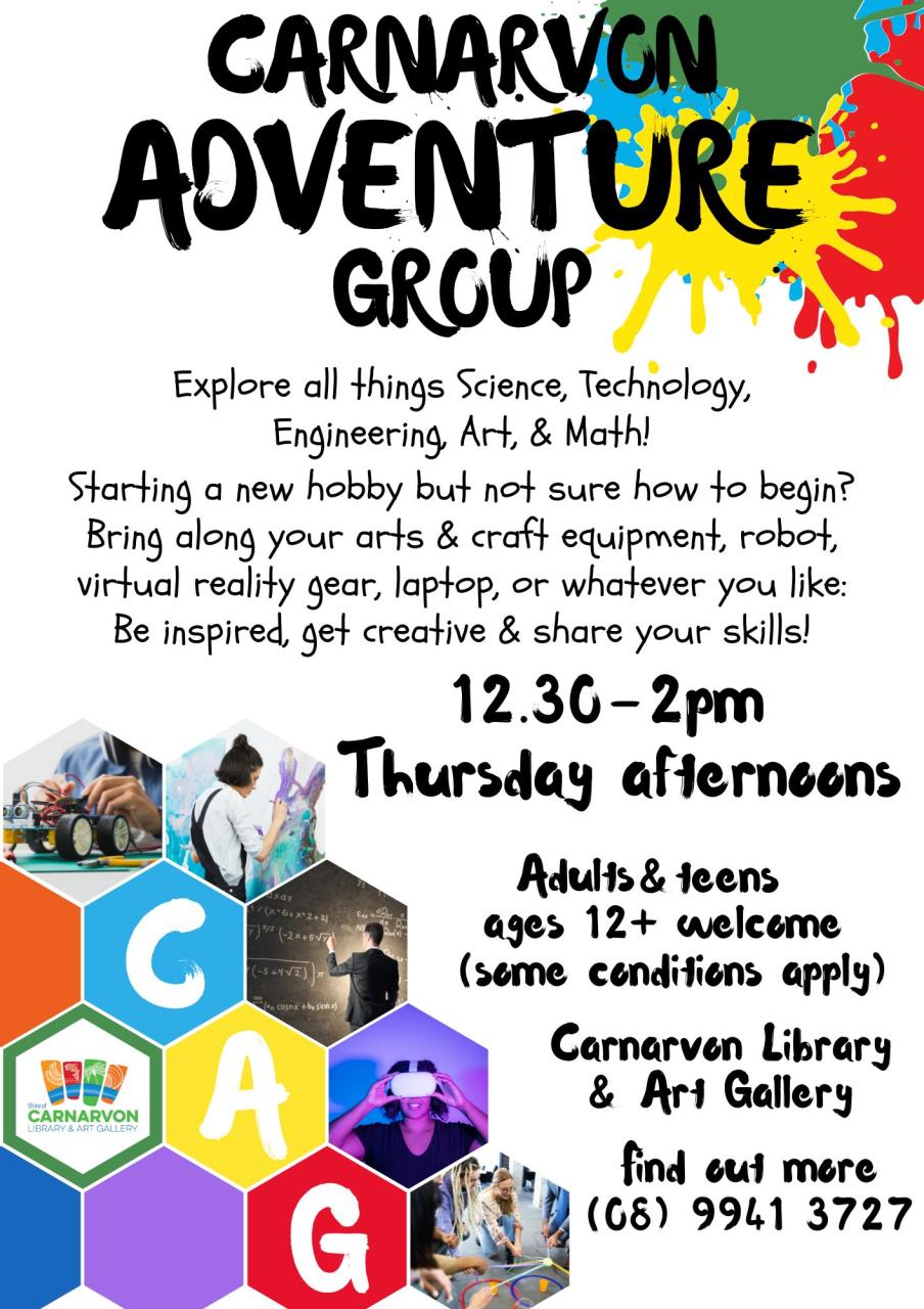 Carnarvon Adventure group poster