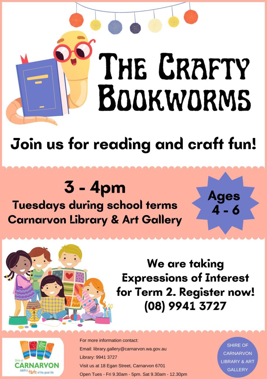 Crafty Bookworms poster