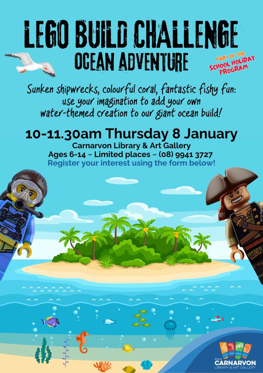 LEGO Build challenge poster register below