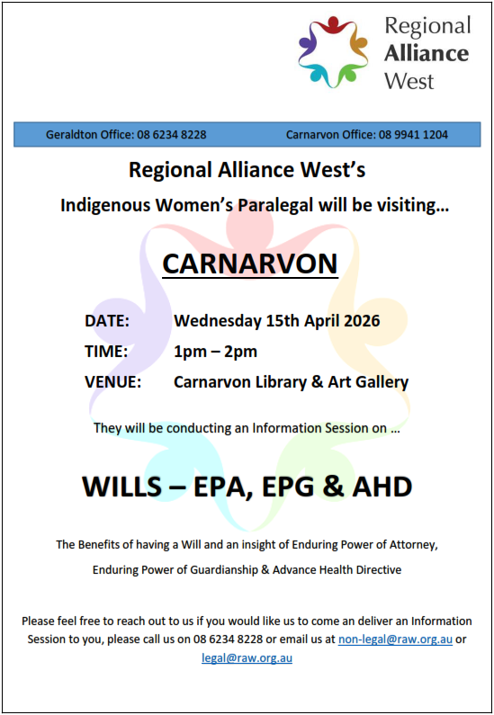 Regional Alliance West - Wills and more poster