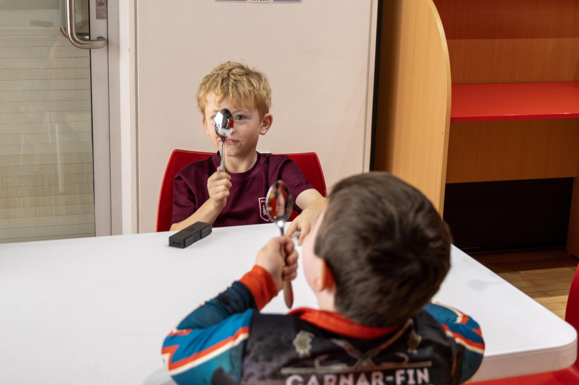 Science Week light experiment 2025