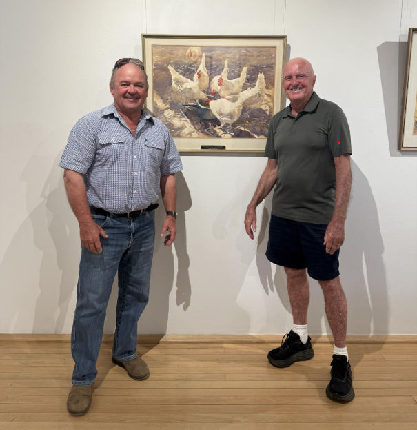 Shire President Eddie Smith with former Shire President Wally Dale