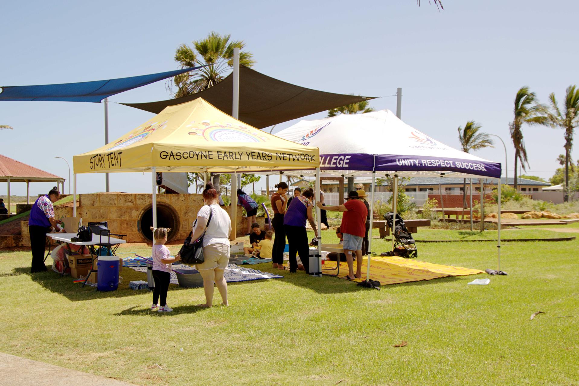 Group photo at Baxter Park