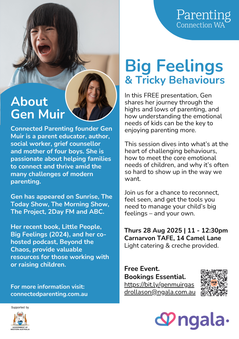 Connected Parenting with Gen Muir – A Ngala Event