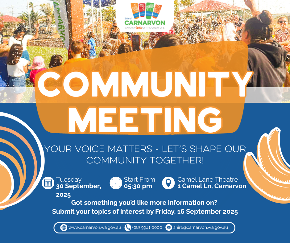 Community Meeting 30 September