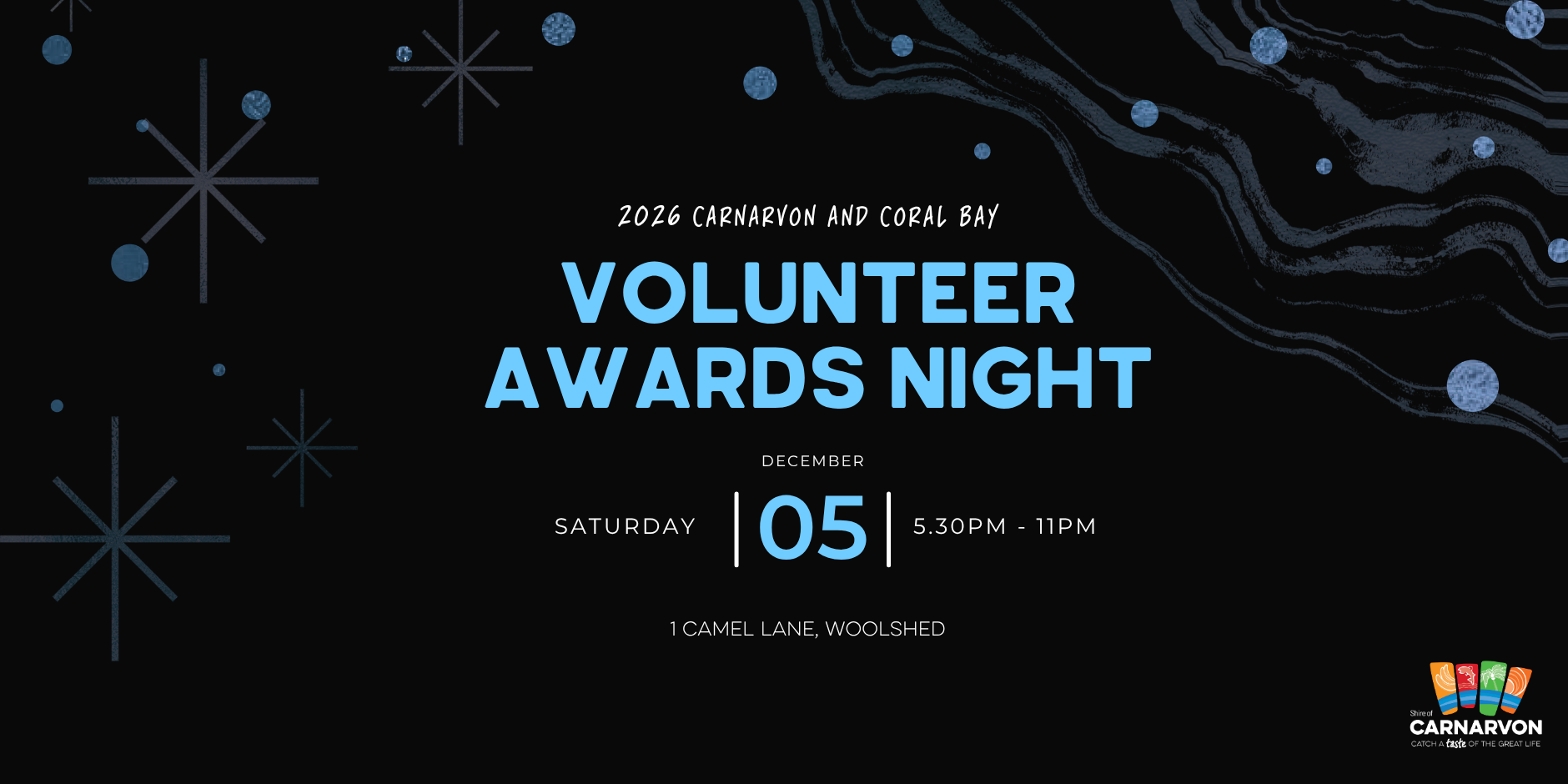 Save the Date: Carnarvon and Coral Bay Volunteer Awards Night 2026