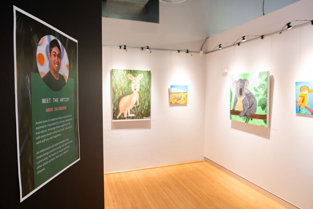 A colourful start: Andre Salandanan's exhibition opening