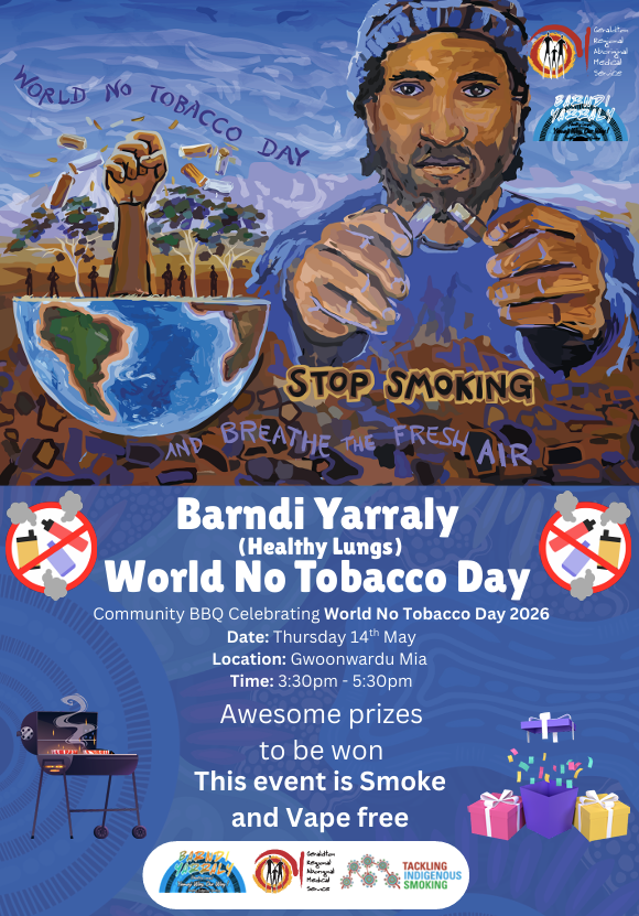 World No Tobacco Day Community Event – Barndi Yarraly (Healthy Lungs) 