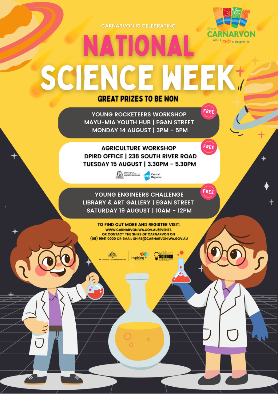 Shire of Carnarvon Receives Inspire WA Funding for National Science Week